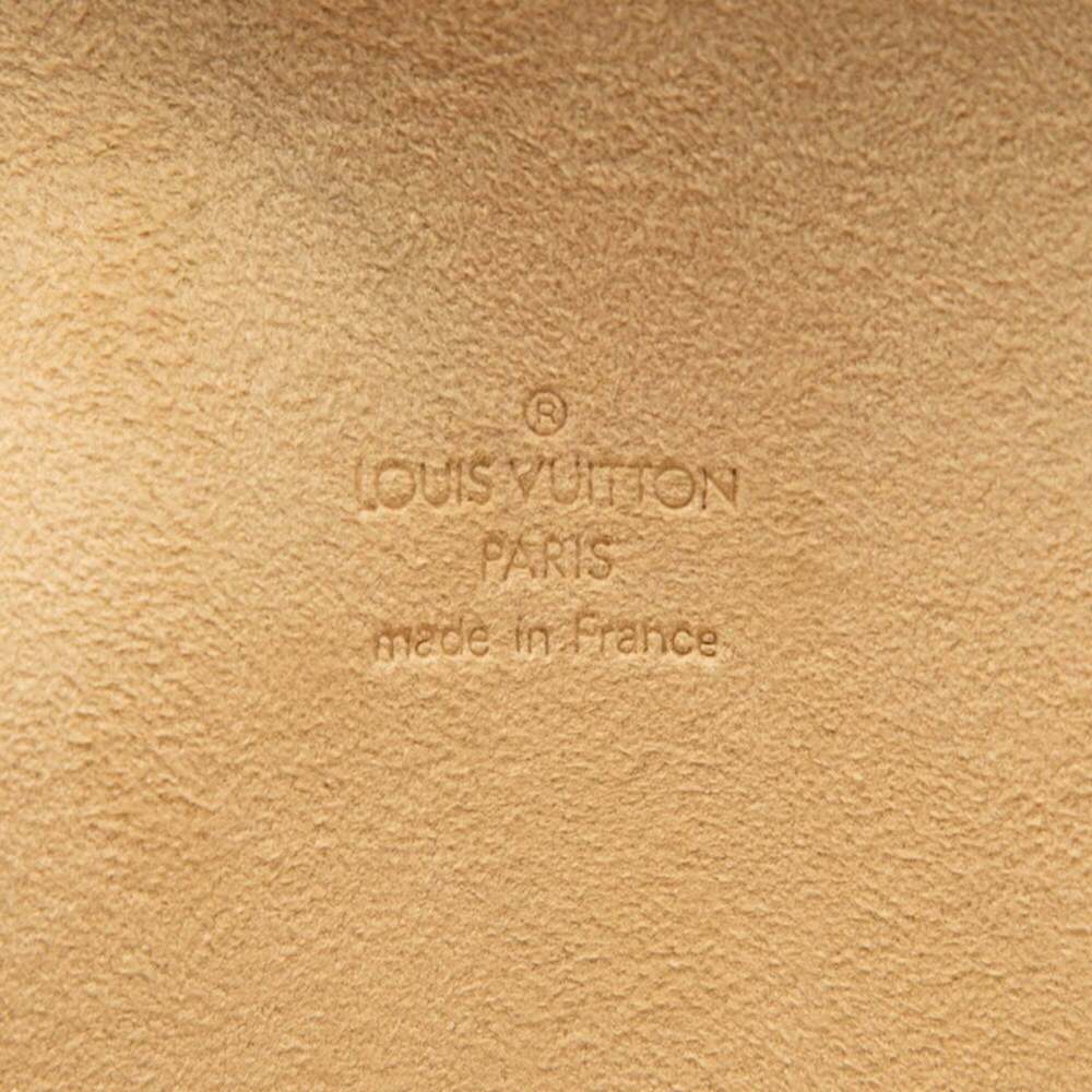 LOUIS VUITTON Authentic Brown Monogram Leather Pochette Hobo Bag - Picture 5 of 7